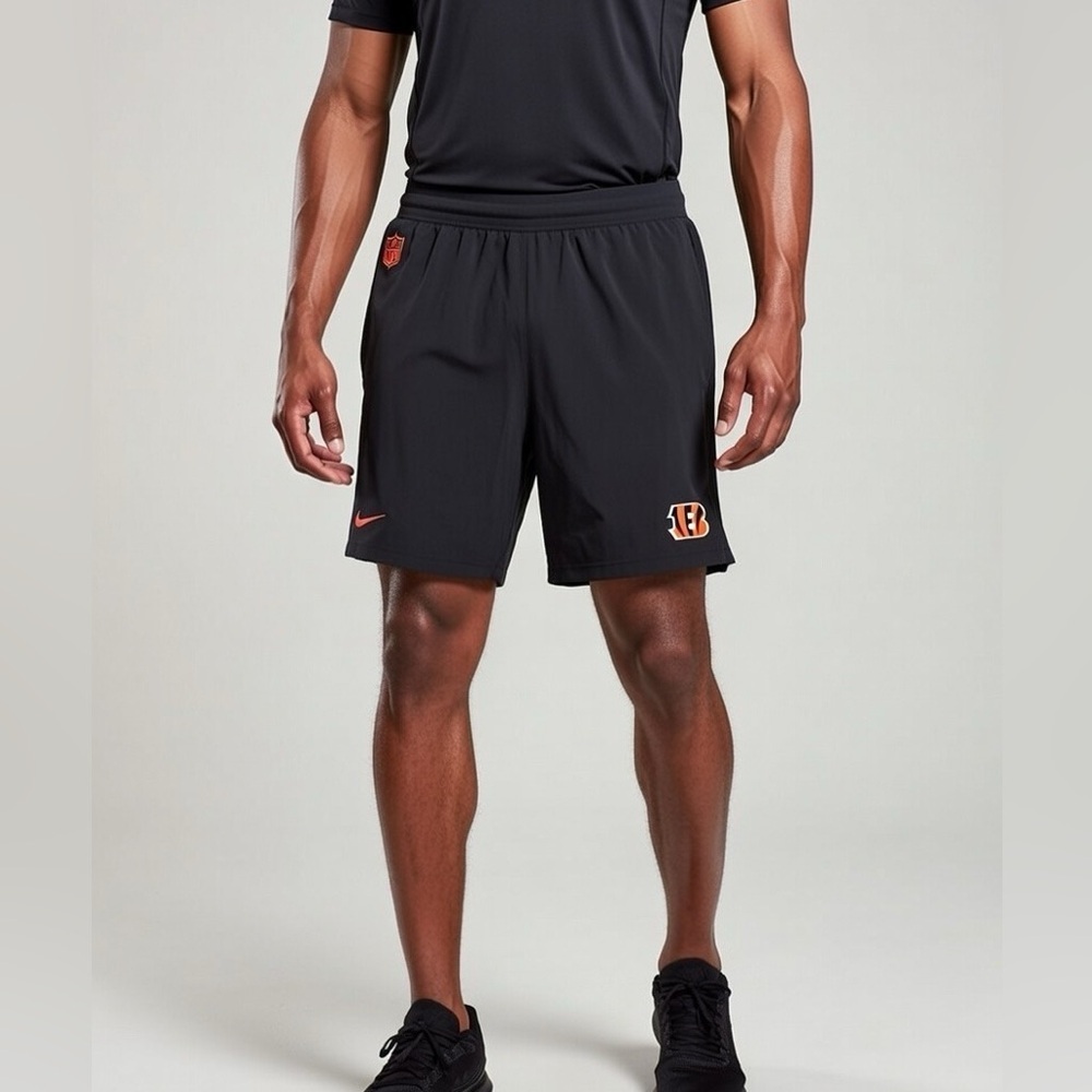 NFL Nike Men's Black Bengals Athletic Shorts 3XL Like New